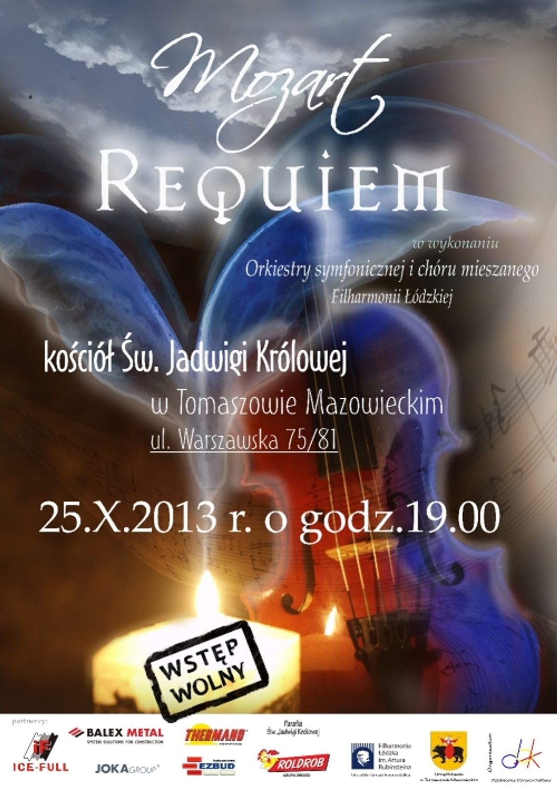 Requiem Mozarta zabrzmi  w kościele św. Jadwigi