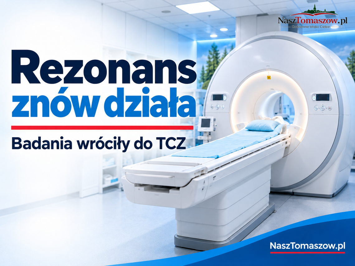 Rezonans w tomaszowskim szpitalu znów działa. Pacjenci wracają na badania Rezonans w tomaszowskim szpitalu znów działa. Pacjenci wracają na badania