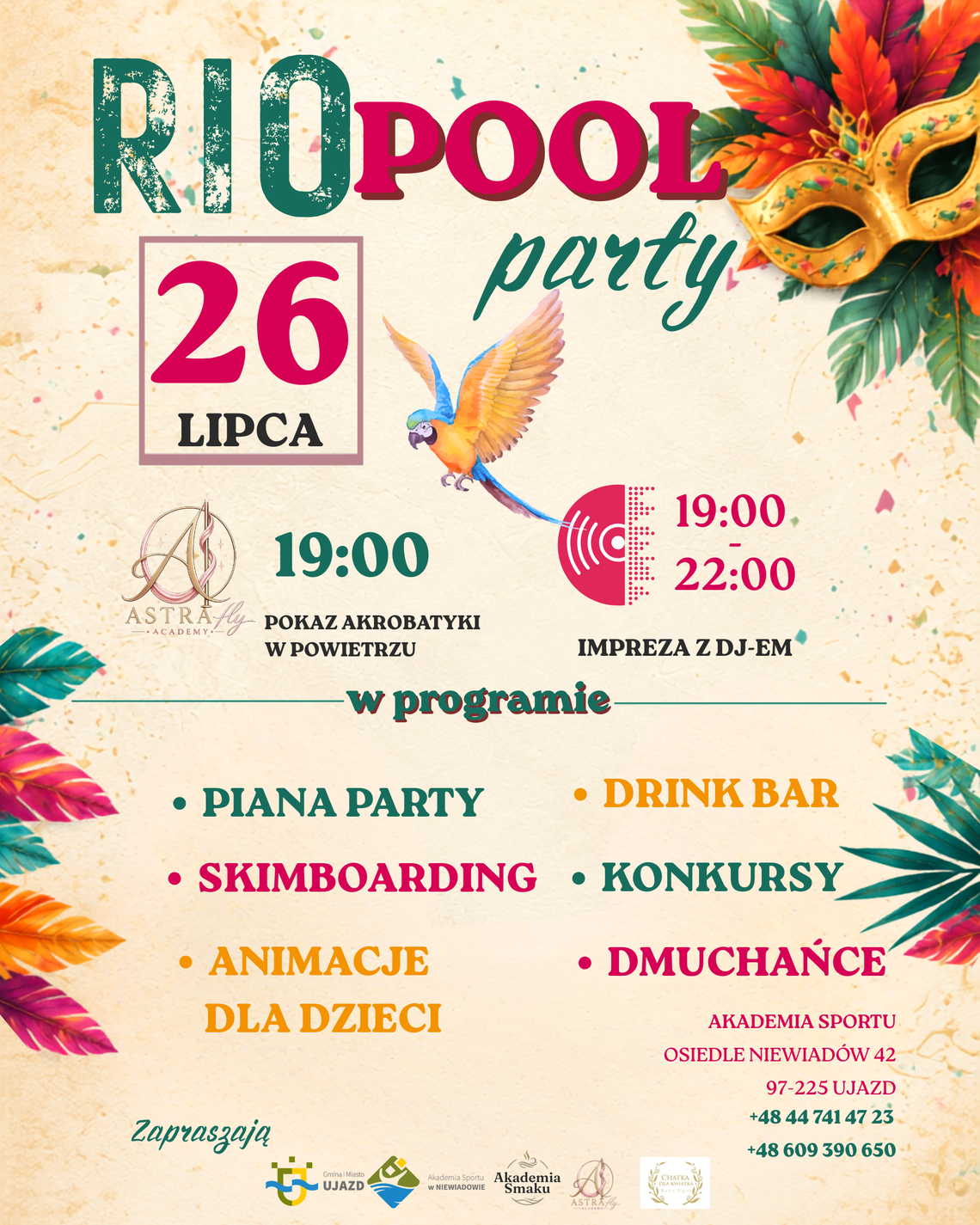 Rio Pool Party w nowym terminie. Na uczestników czeka jeszcze więcej atrakcji 🌴🎉 Rio Pool Party w nowym terminie. Na uczestników czeka jeszcze więcej atrakcji 🌴🎉
