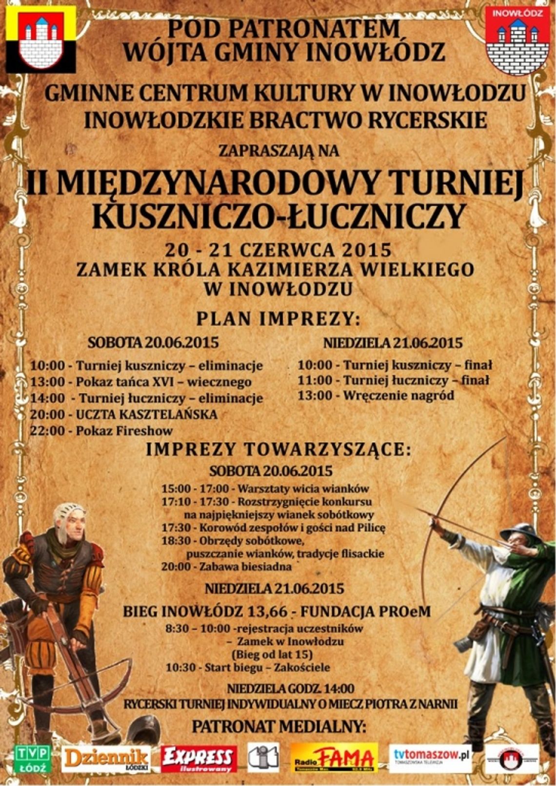 Robin Hood i Wilhelm Tell na Zamku w Inowłodzu