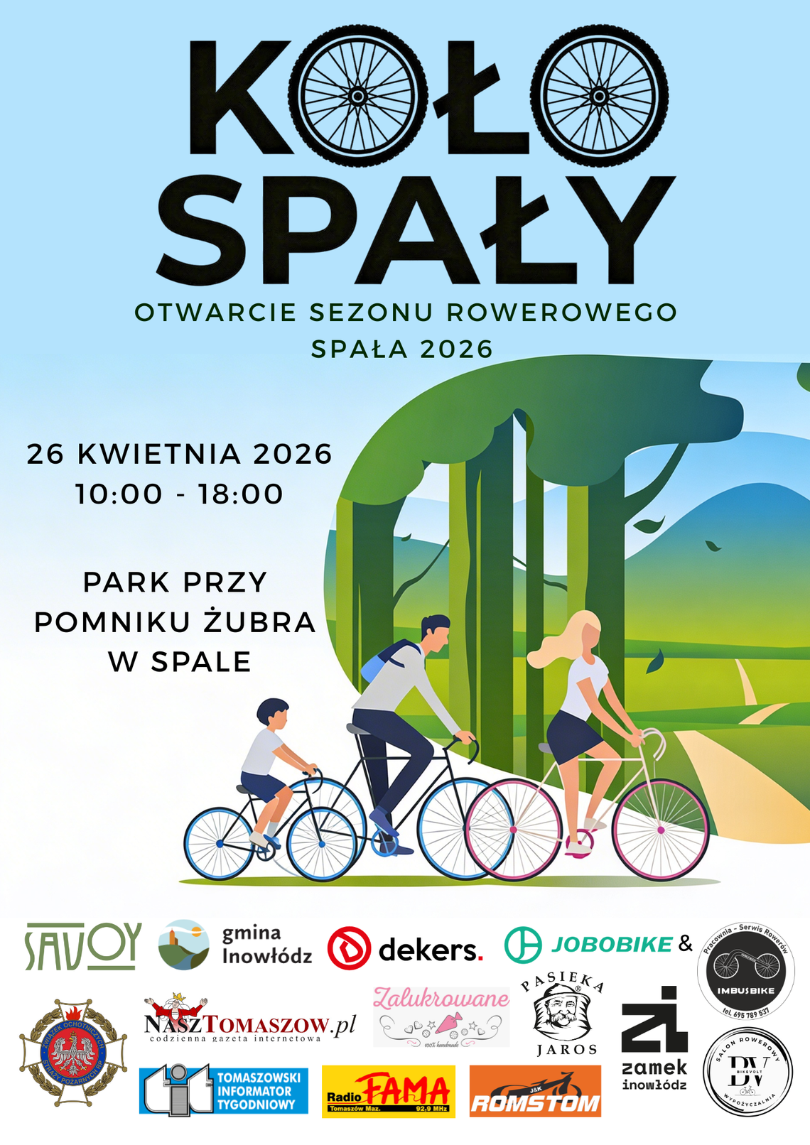 Rowerowa inauguracja sezonu w Spale. Rodzinne wydarzenie pełne atrakcji Rowerowa inauguracja sezonu w Spale. Rodzinne wydarzenie pełne atrakcji