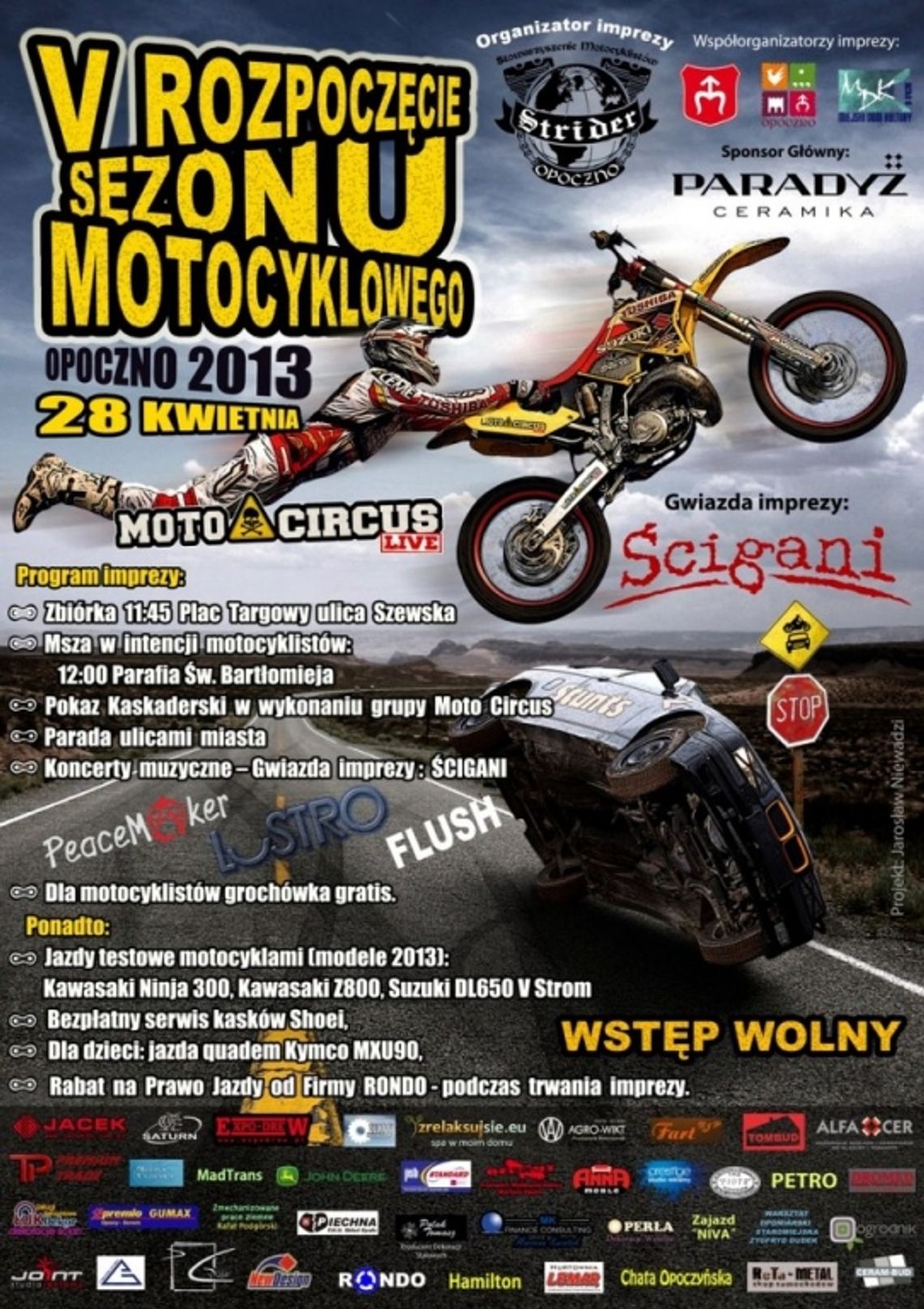 Rozpoczęcie sezonu motocyklowego w Opocznie