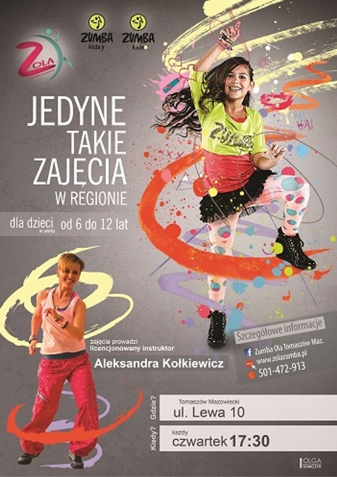 Rozpoczęcie zajęć Zumba Kids+Kids Jr w Tomaszowie Maz.