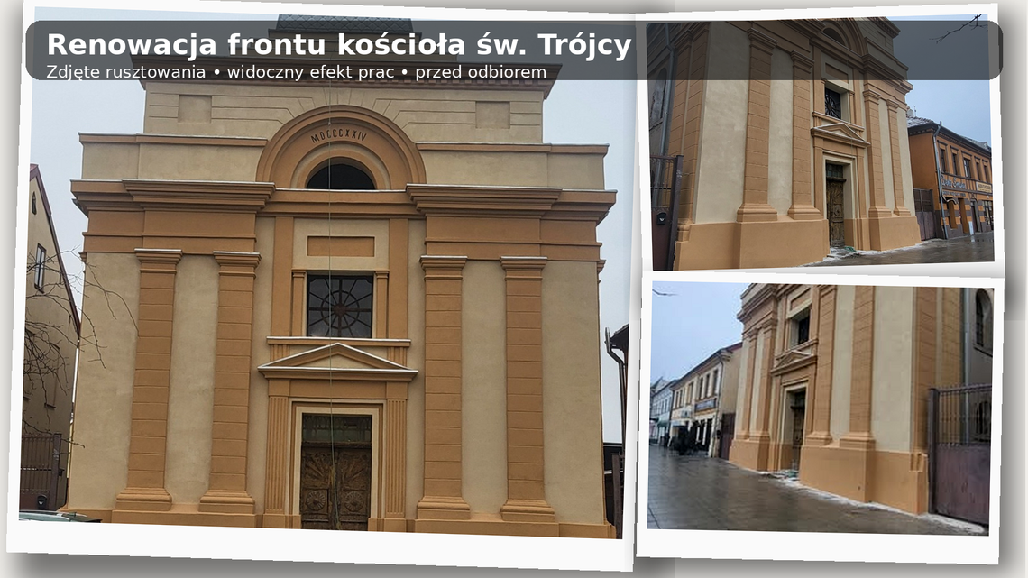 Rusztowania zniknęły — fasada św. Trójcy odsłonięta Rusztowania zniknęły — fasada św. Trójcy odsłonięta