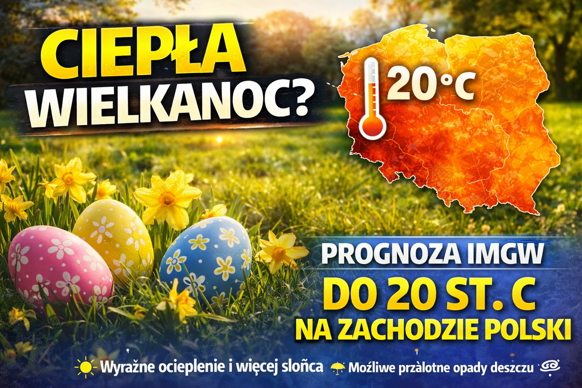Rzeczniczka IMGW: ocieplenie na Wielkanoc; temperatura do 20 st. C na zachodzie kraju