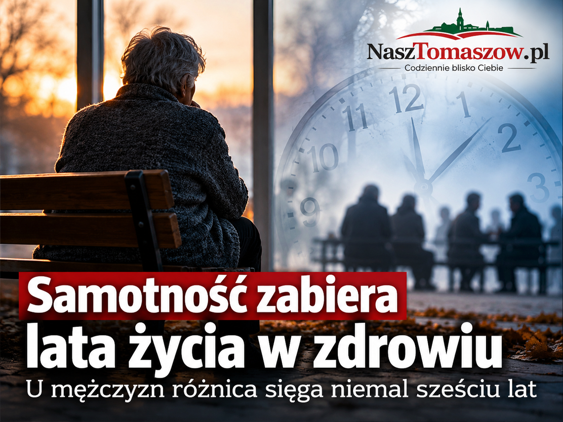 Samotność zabiera lata życia w zdrowiu. U mężczyzn różnica sięga niemal sześciu lat