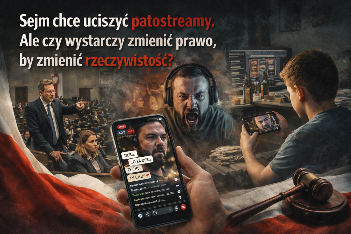 Sejm chce uciszyć patostreamy. Ale czy wystarczy zmienić prawo, by zmienić rzeczywistość?