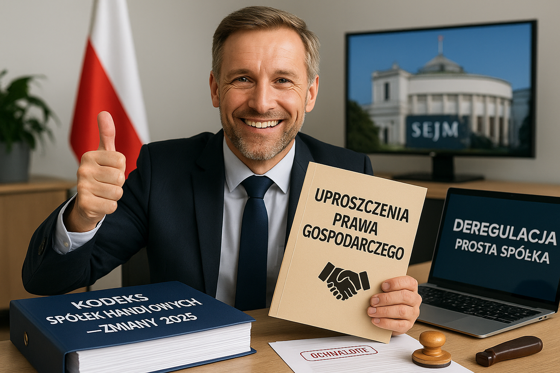 Sejm uchwalił zmiany m.in. w Kodeksie spółek handlowych, które mają uprościć prawo gospodarcze
