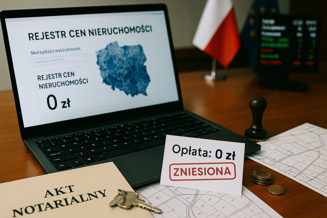 Sejm za zniesieniem opłaty za dostęp do danych z Rejestru Cen Nieruchomości