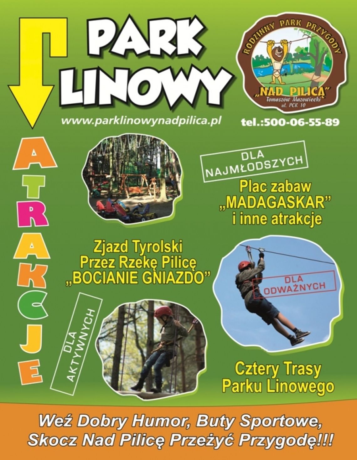 Sezon w Parku Linowym nad Pilica się rozkręca