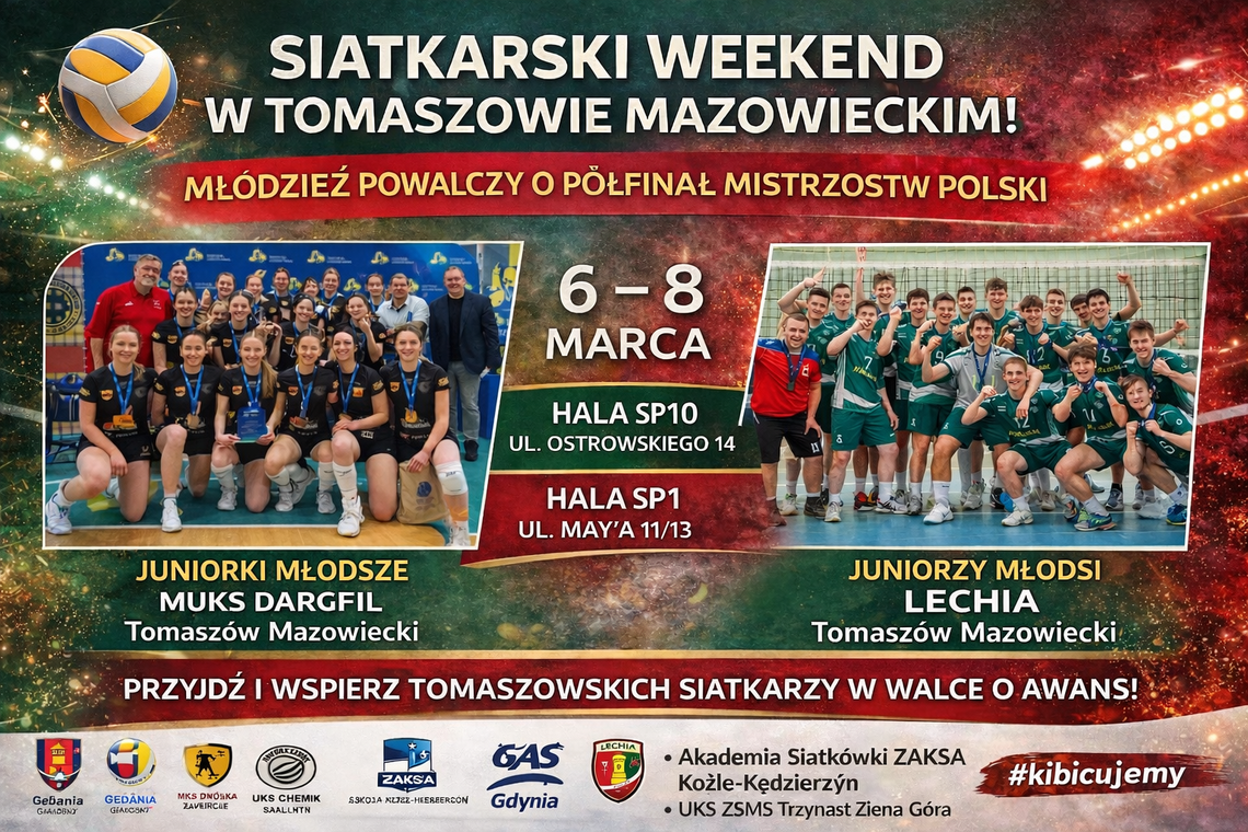 Siatkarski weekend w Tomaszowie. Młodzież powalczy o półfinał mistrzostw Polski