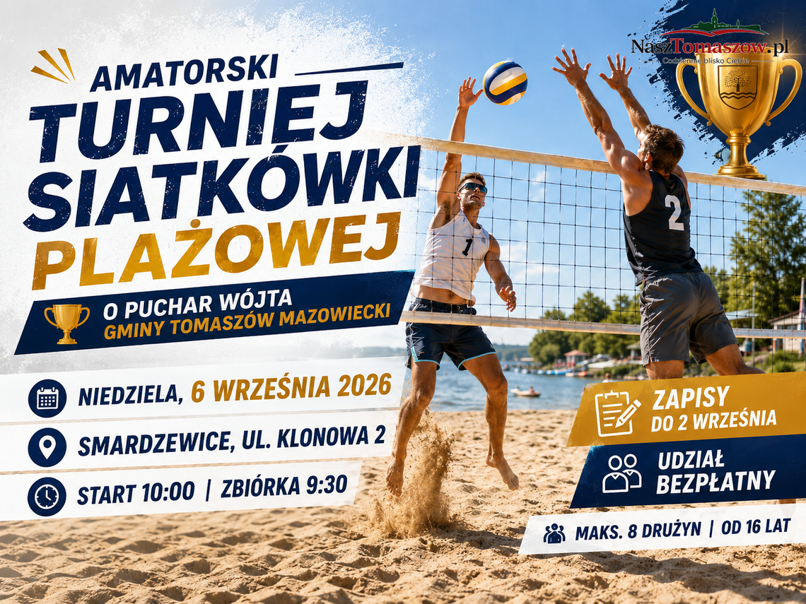 Siatkówka na piasku i Puchar Wójta. We wrześniu turniej w Smardzewicach Siatkówka na piasku i Puchar Wójta. We wrześniu turniej w Smardzewicach
