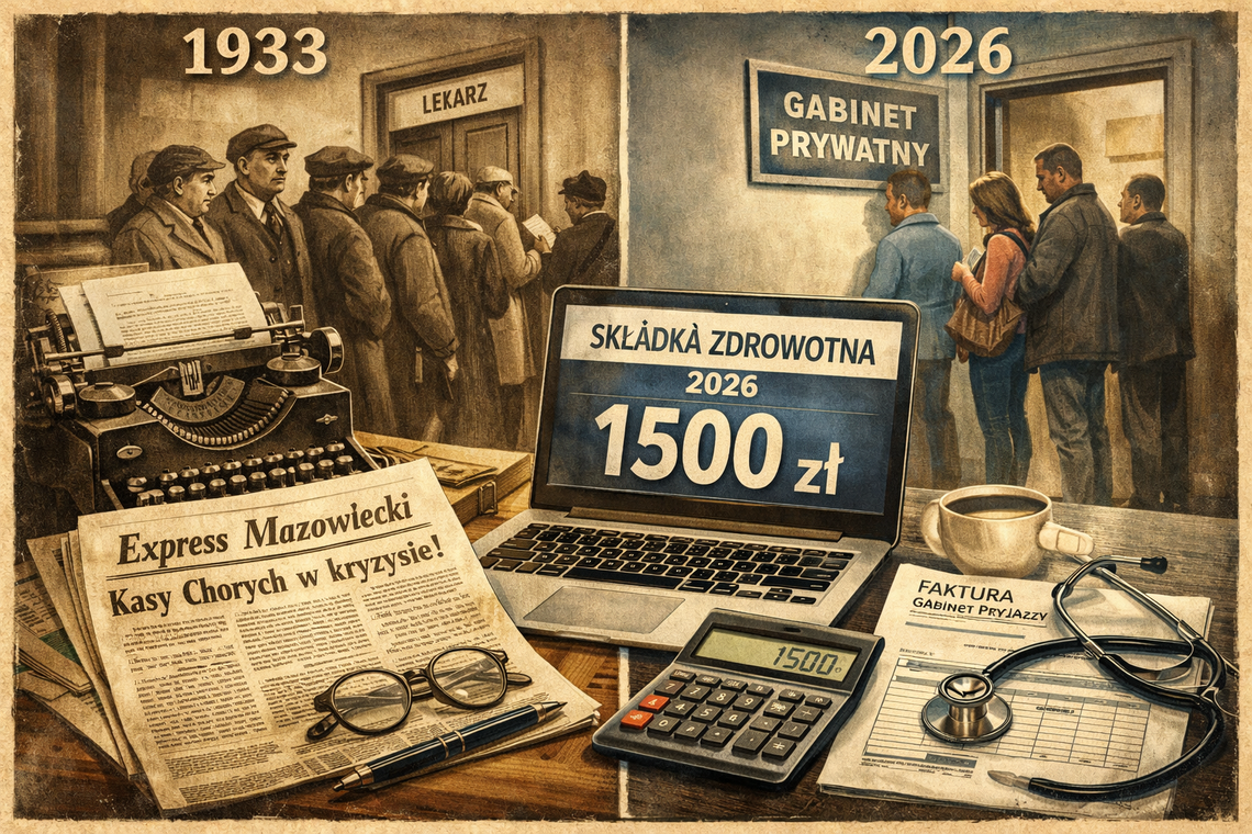 Składka zdrowotna: minęło 100 lat, a problemy te same. Co pisał „Express Mazowiecki” w 1933 roku?