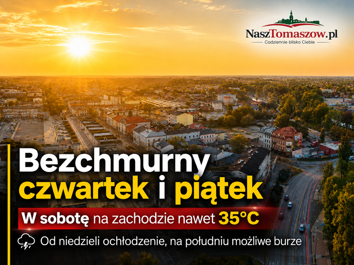 Słońce, coraz cieplej, a w sobotę powrót upału. Na zachodzie nawet 36°C