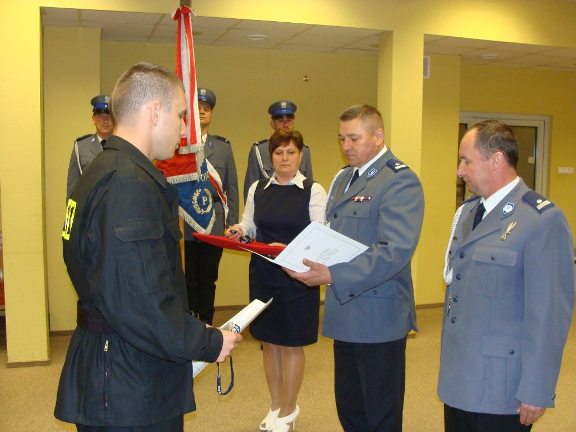 Ślubowanie nowych policjantów