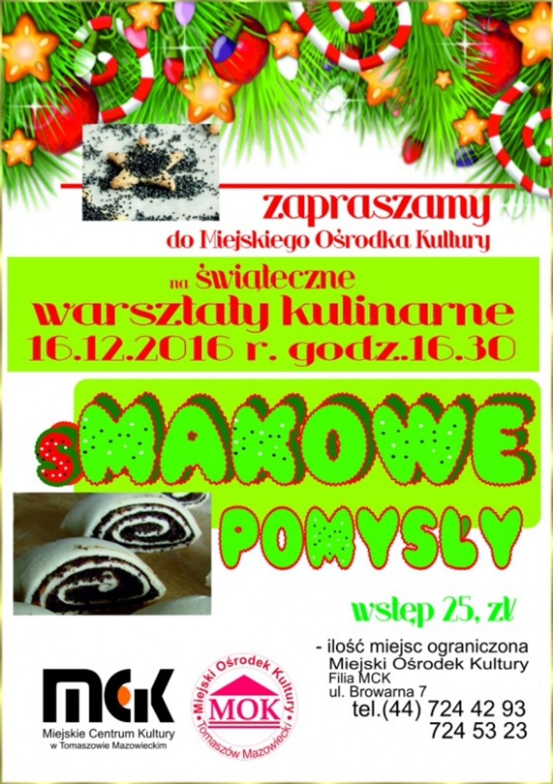 "sMAKOWE POMYSŁY" - świąteczne warsztaty kulinarne