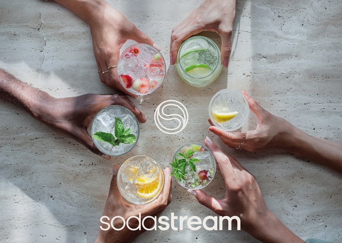 SodaStream, wiodący producent ekspresów do gazowania wody, prezentuje repozycjonowanie 360°