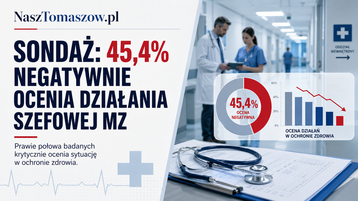 Sondaż IBRiS dla WP: prawie połowa badanych źle ocenia działania resortu zdrowia