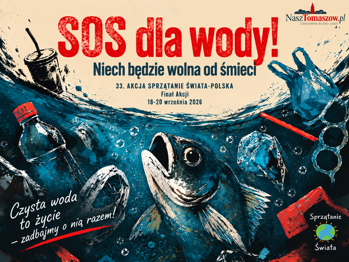 SOS dla wody. Tomaszów Mazowiecki włącza się w 33. Akcję Sprzątanie świata