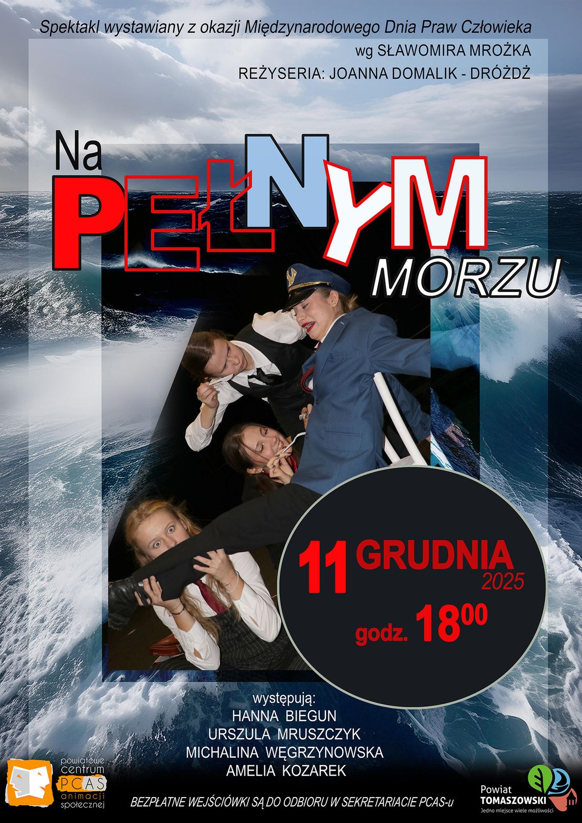 Spektakl pt. „Na pełnym morzu” w PCAS-ie Spektakl pt. „Na pełnym morzu” w PCAS-ie