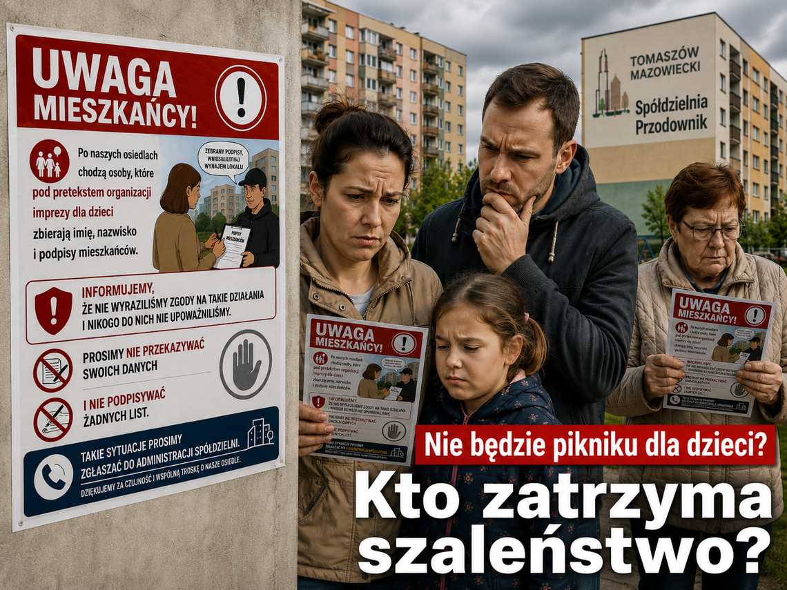 Spółdzielnia ostrzega, a Widzew odpowiada: dzieci zostawcie w spokoju