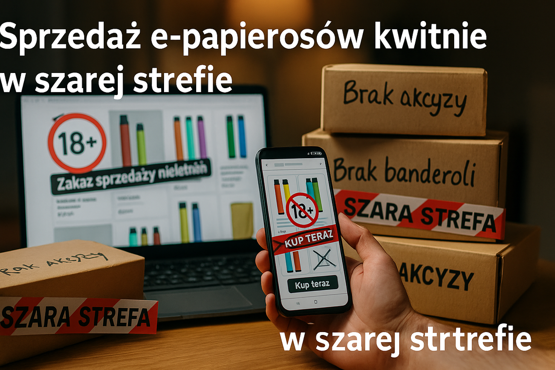 Sprzedaż e-papierosów kwitnie w szarej strefie