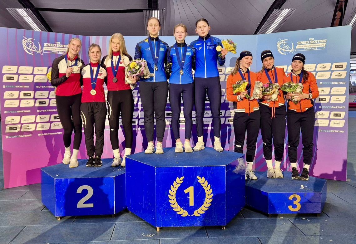 Srebrny medal Polek na Mistrzostwach Świata Juniorów w łyżwiarstwie szybkim