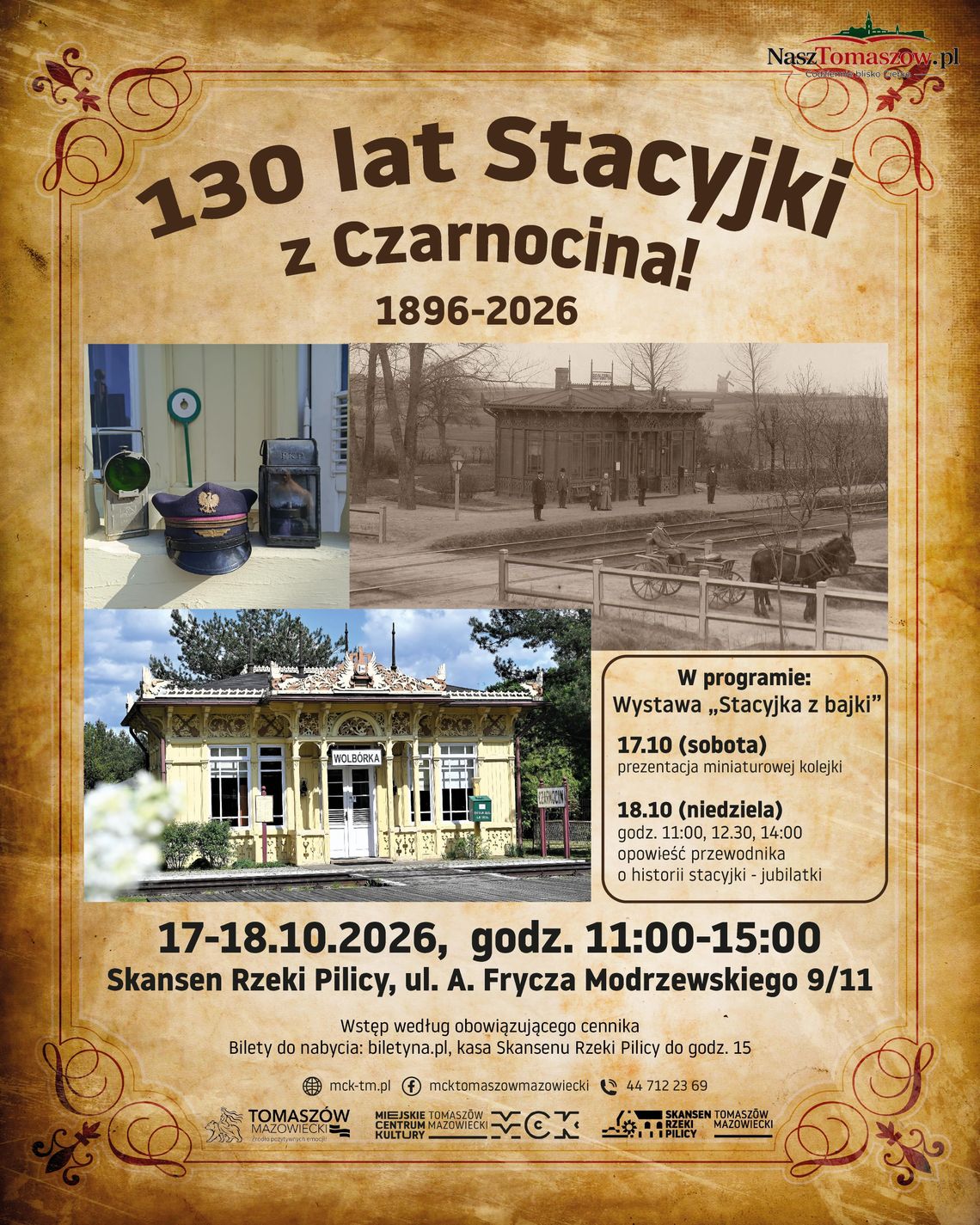 Stacyjka jak z bajki ma już 130 lat! Reymont, carska wystawa i niezwykła podróż przez historię. Jubileusz w Tomaszowie Stacyjka jak z bajki ma już 130 lat! Reymont, carska wystawa i niezwykła podróż przez historię. Jubileusz w Tomaszowie