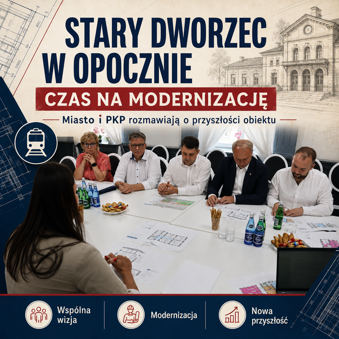Stary dworzec w Opocznie ma przejść modernizację. Miasto i PKP rozmawiają o przyszłości obiektu