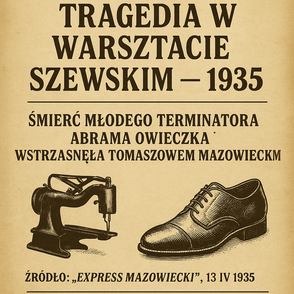 Straszna śmierć młodego terminatora. Tragiczne wydarzenia w Tomaszowie Mazowieckim w 1935 roku