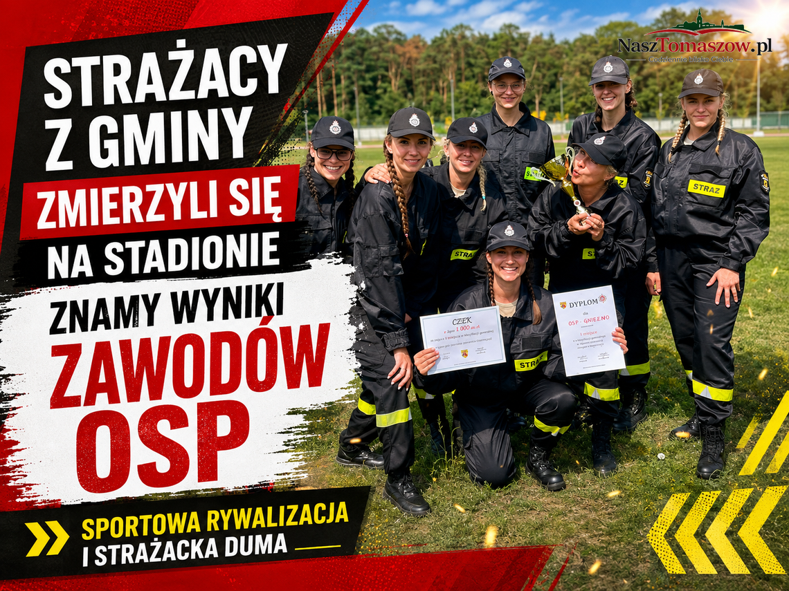 Strażacy z gminy zmierzyli się na stadionie. Znamy wyniki zawodów OSP