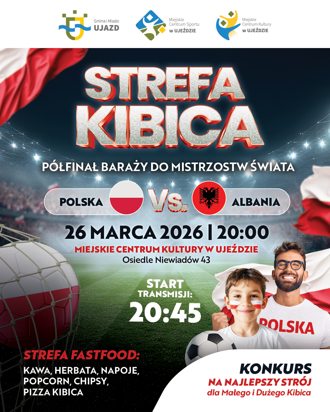 Strefa Kibica w Miejskim Centrum Kultury – wspólnie kibicujemy! Strefa Kibica w Miejskim Centrum Kultury – wspólnie kibicujemy!