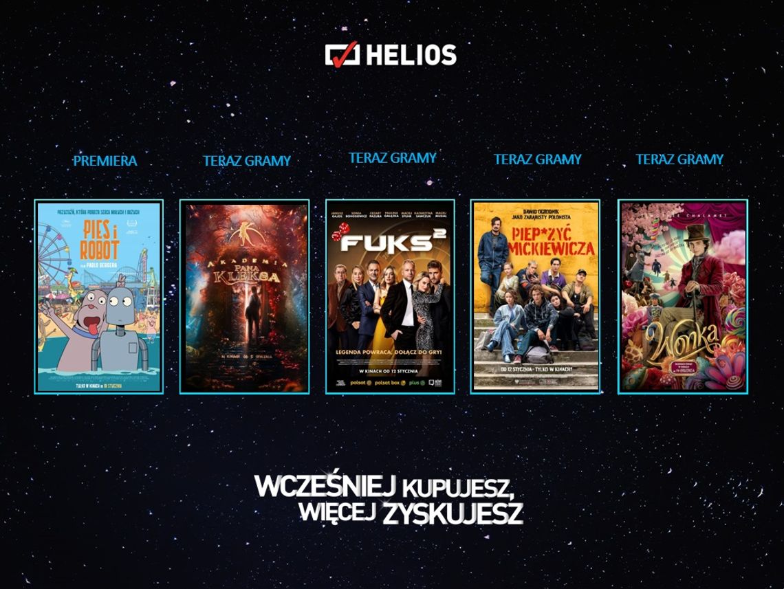 Styczniowe nowości w kinach Helios