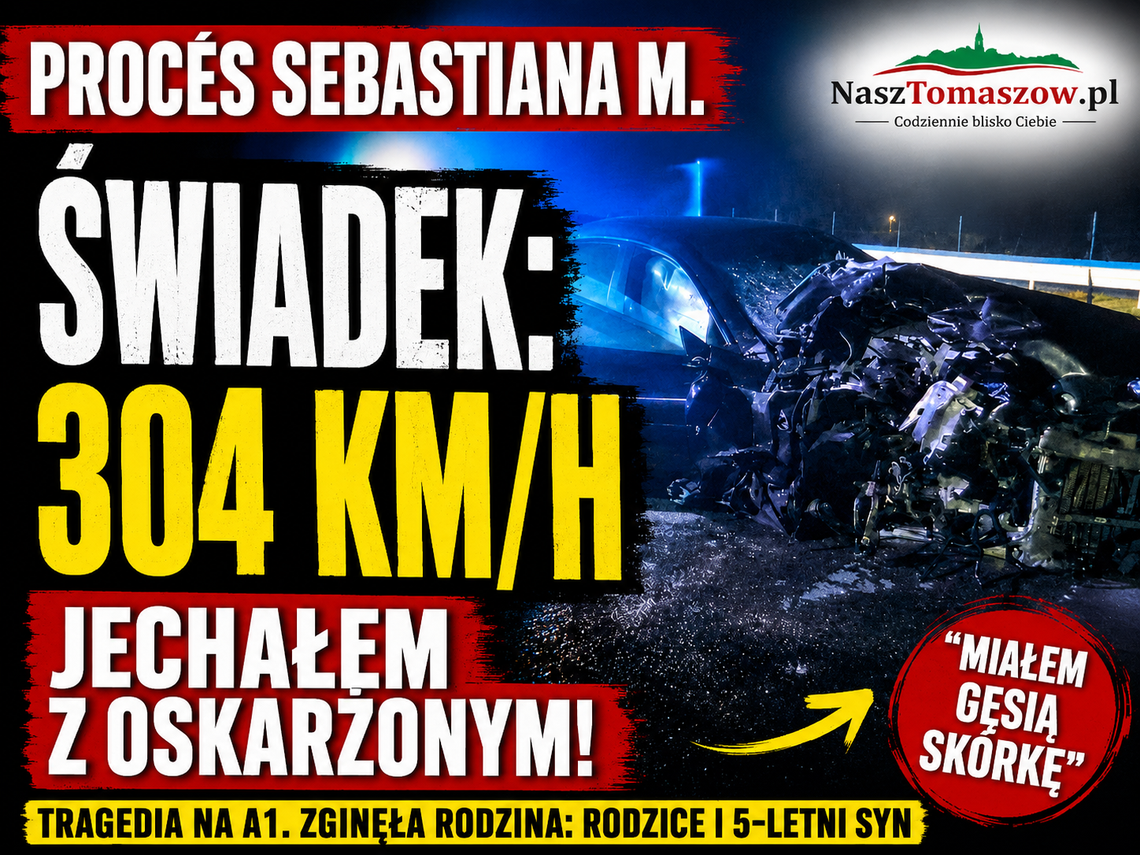 Świadek mówił o jeździe 304 km/h. Nowe zeznania w procesie Sebastiana M. o wypadek na A1 Świadek mówił o jeździe 304 km/h. Nowe zeznania w procesie Sebastiana M. o wypadek na A1