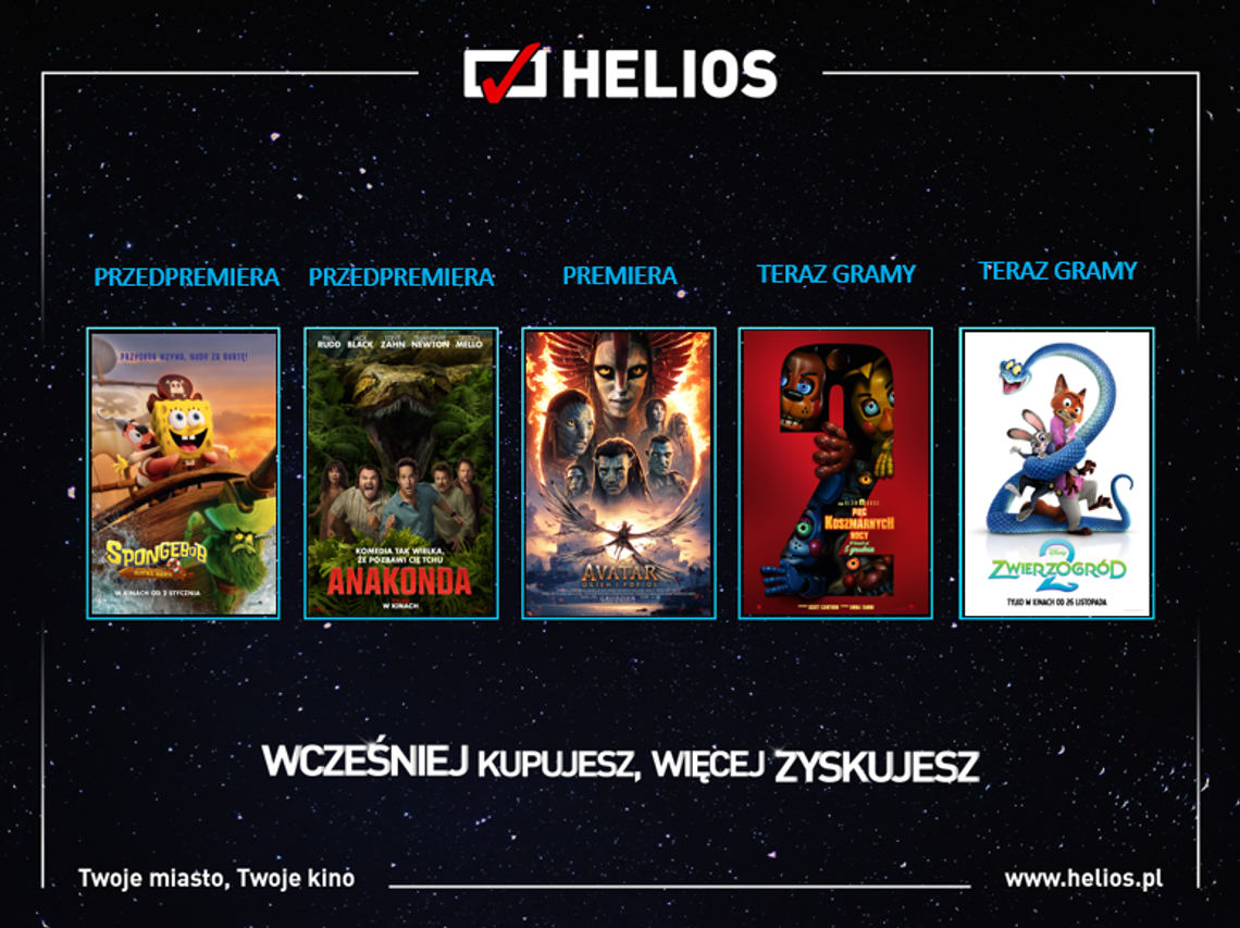 Świąteczne seanse w kinach Helios Świąteczne seanse w kinach Helios