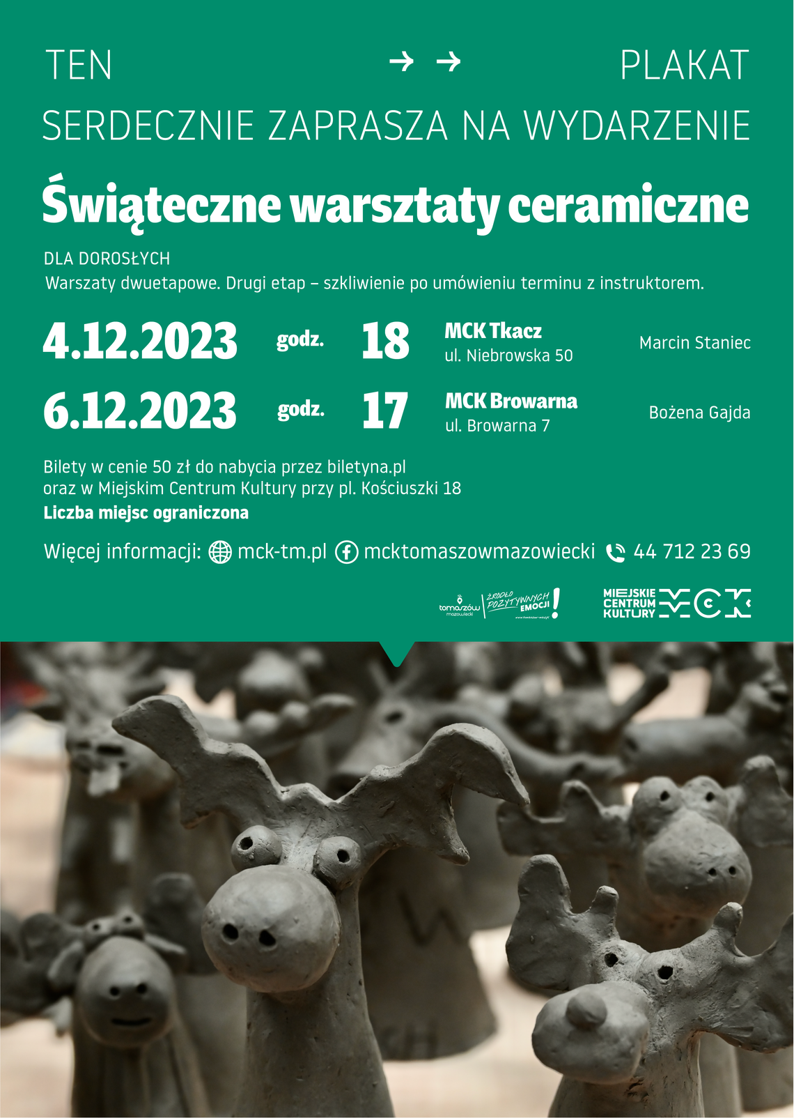 Świąteczne warsztaty ceramiczne w Miejskim Centrum Kultury