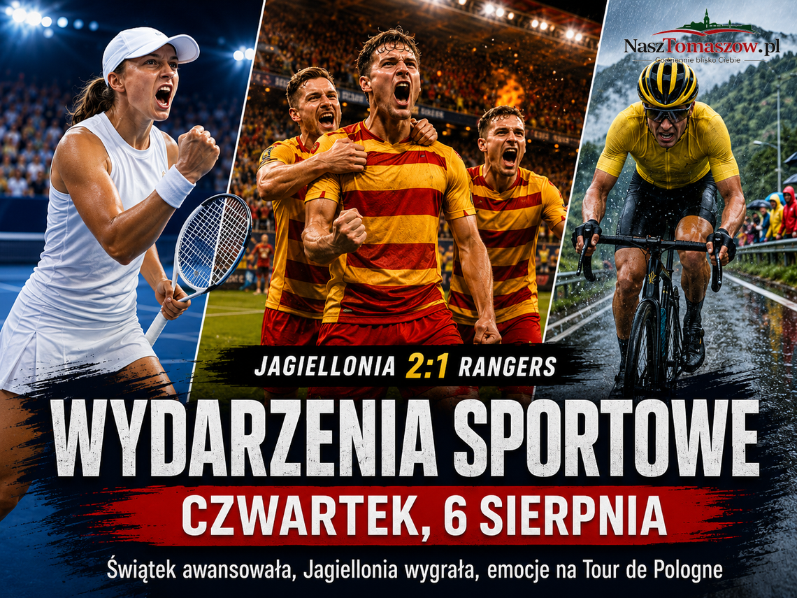 Świątek rozbiła Golubic, Jagiellonia pokonała Rangersów. Sportowy czwartek pełen emocji