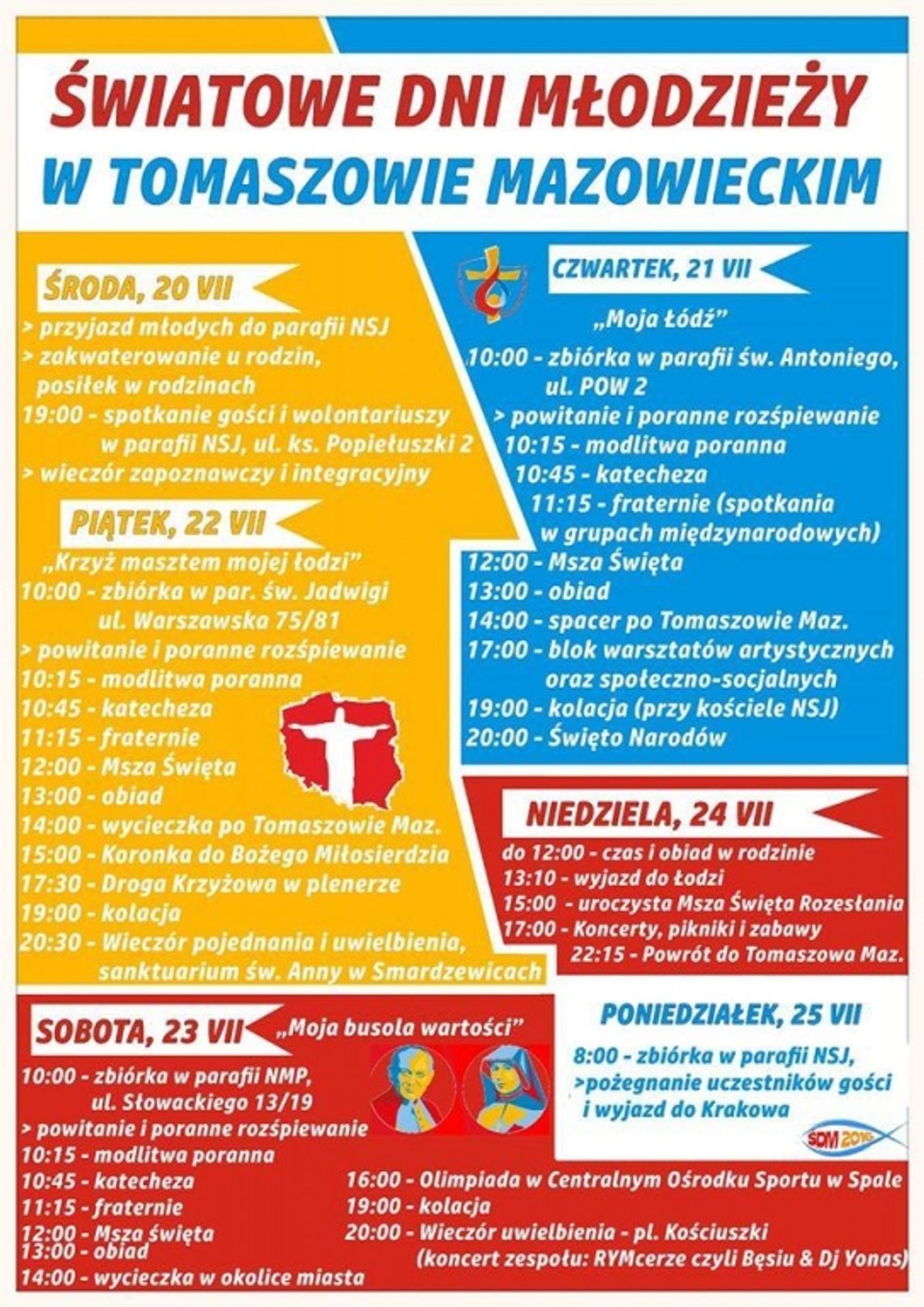 Światowe Dni Młodzieży w Tomaszowie Światowe Dni Młodzieży w Tomaszowie