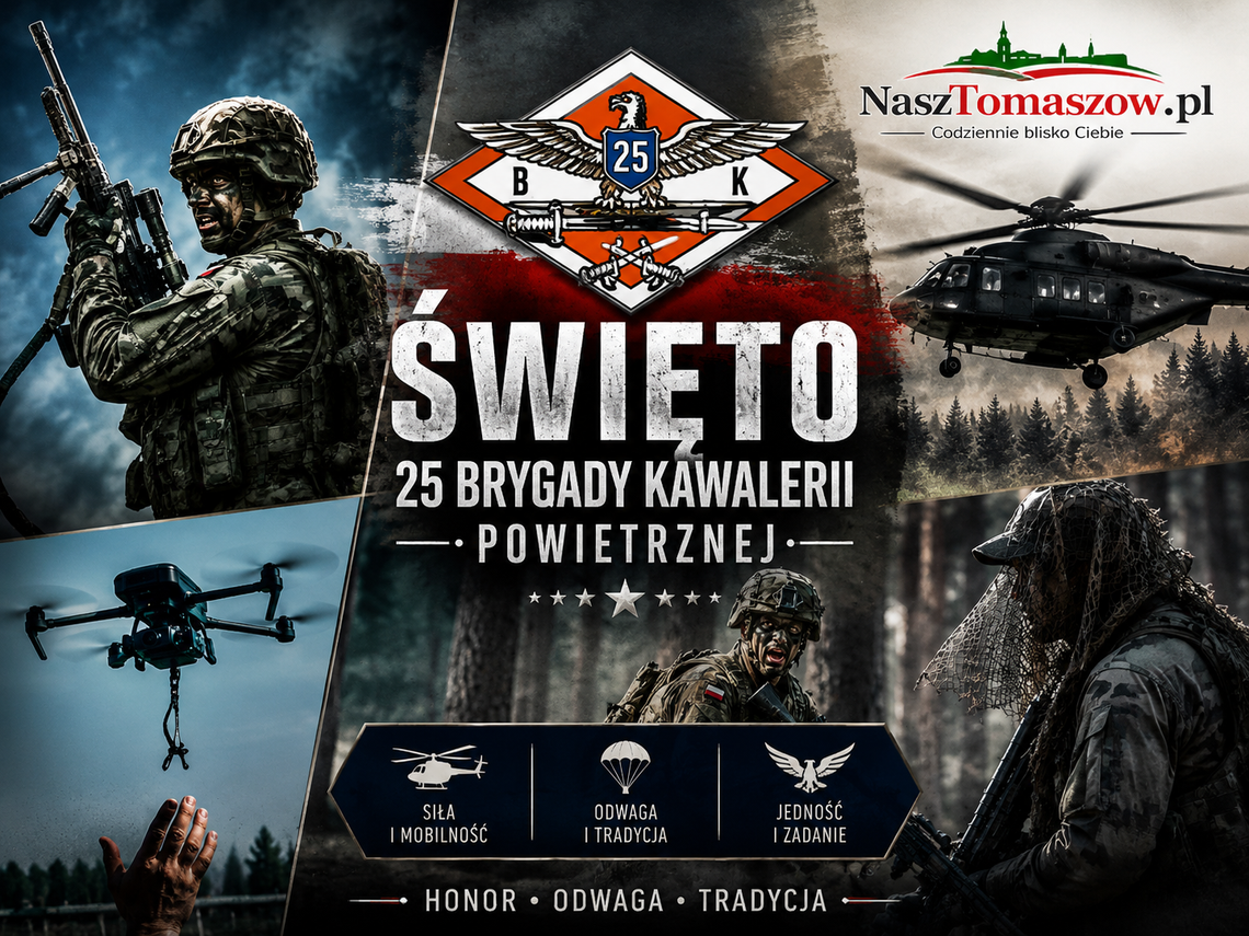 Święto 25 Brygady Kawalerii Powietrznej w Tomaszowie. Znamy termin i miejsce obchodów Święto 25 Brygady Kawalerii Powietrznej w Tomaszowie. Znamy termin i miejsce obchodów