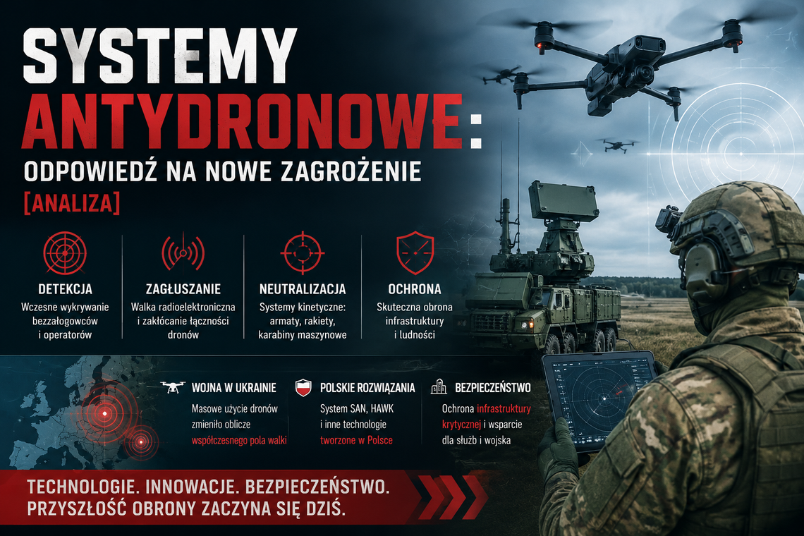 Systemy antydronowe: odpowiedź na nowe zagrożenie (analiza)