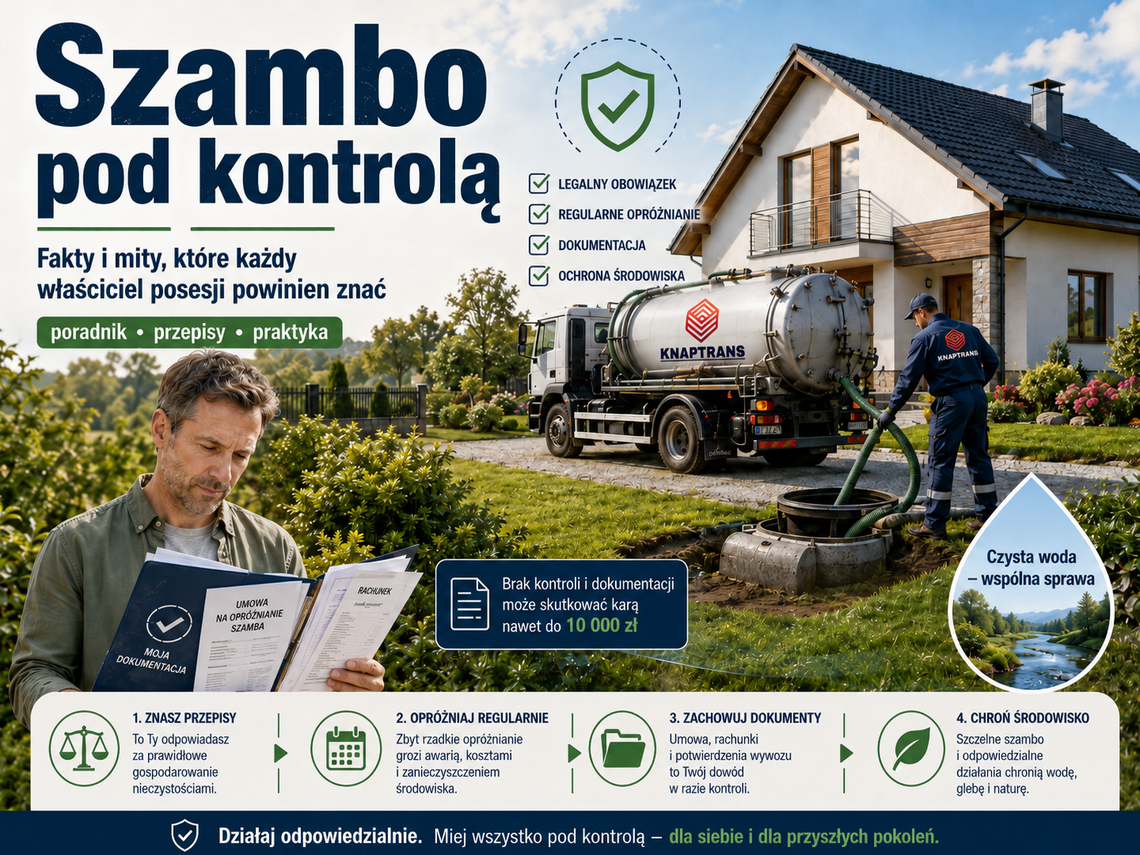 Szambo pod kontrolą – fakty i mity, które każdy właściciel posesji powinien znać