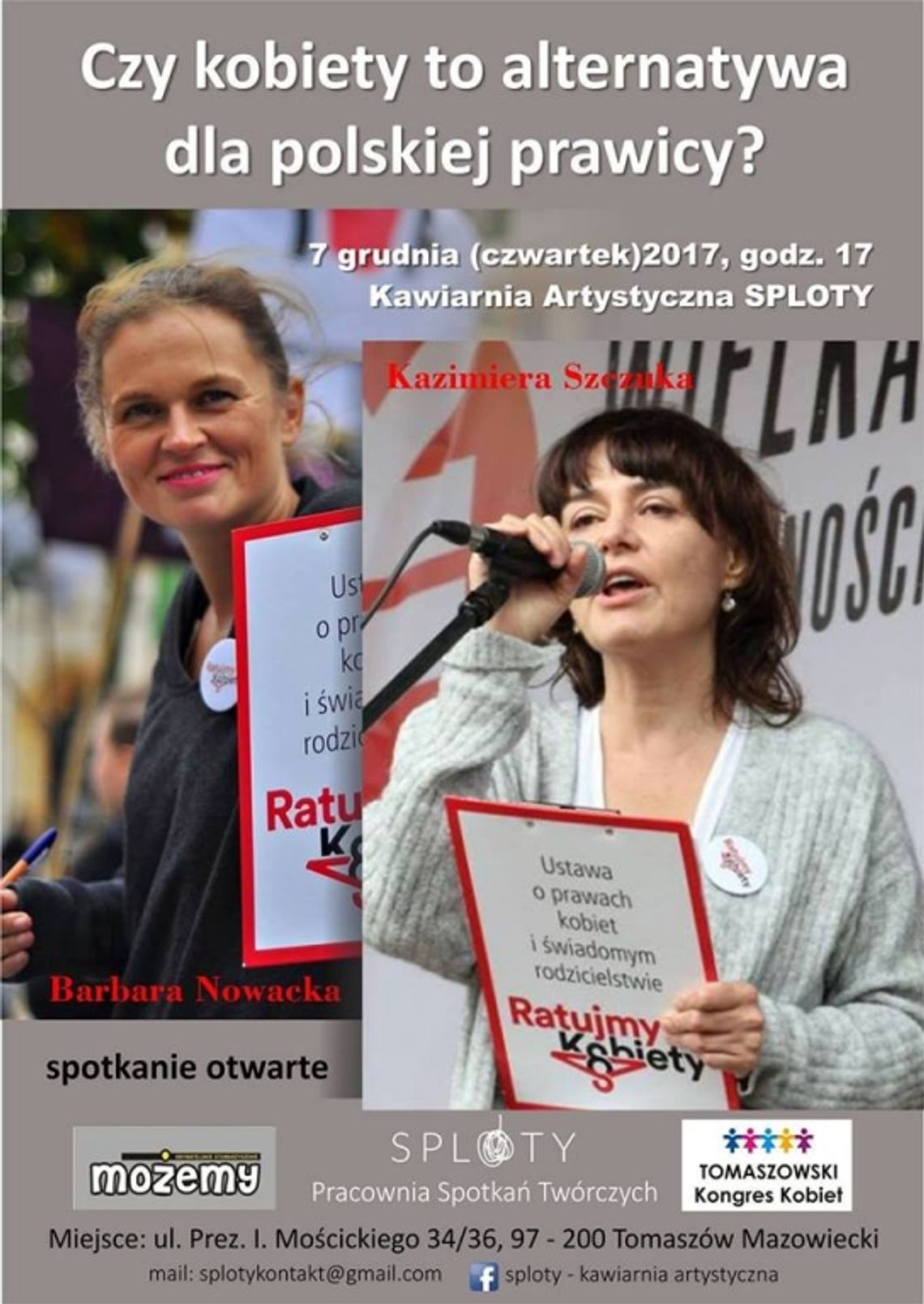 Szczuka i Nowacka wyruszają na podbój Tomaszowa