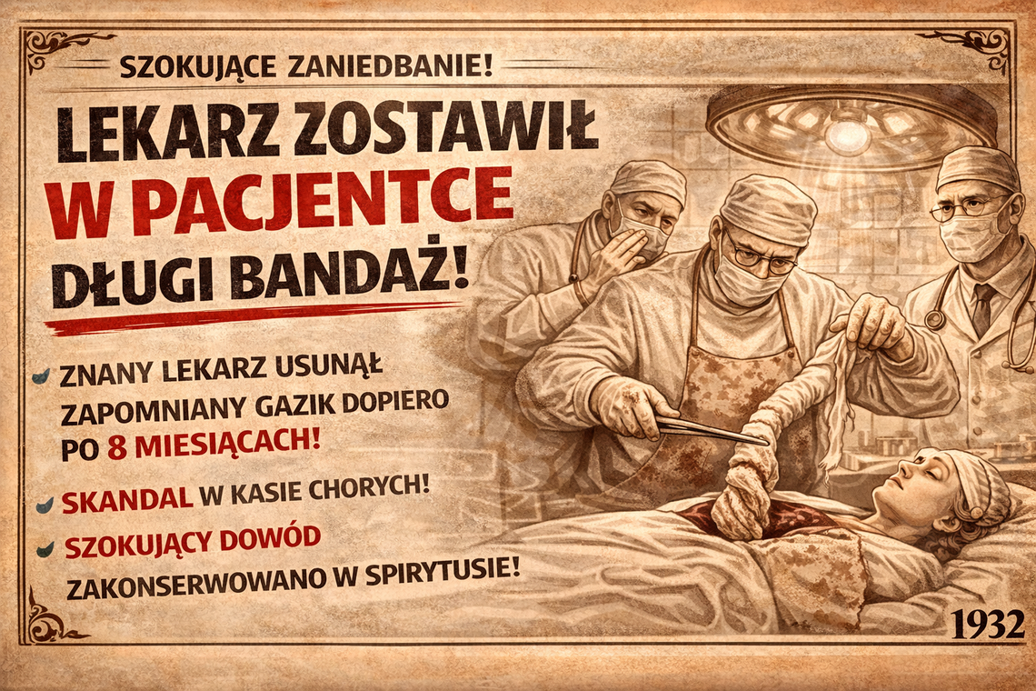 Szokujące zaniedbanie lekarza!