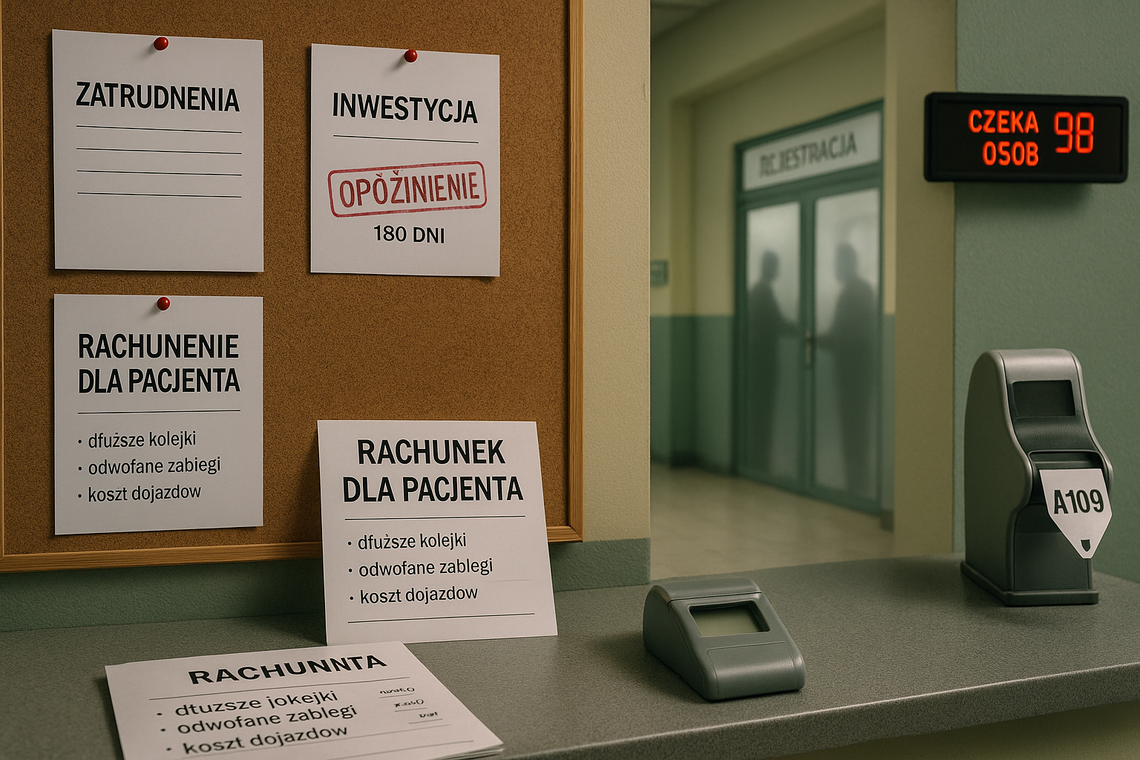 Szpital czy łup polityczny? Zatrudnienia, opóźnienia i rachunek dla pacjentów Szpital czy łup polityczny? Zatrudnienia, opóźnienia i rachunek dla pacjentów