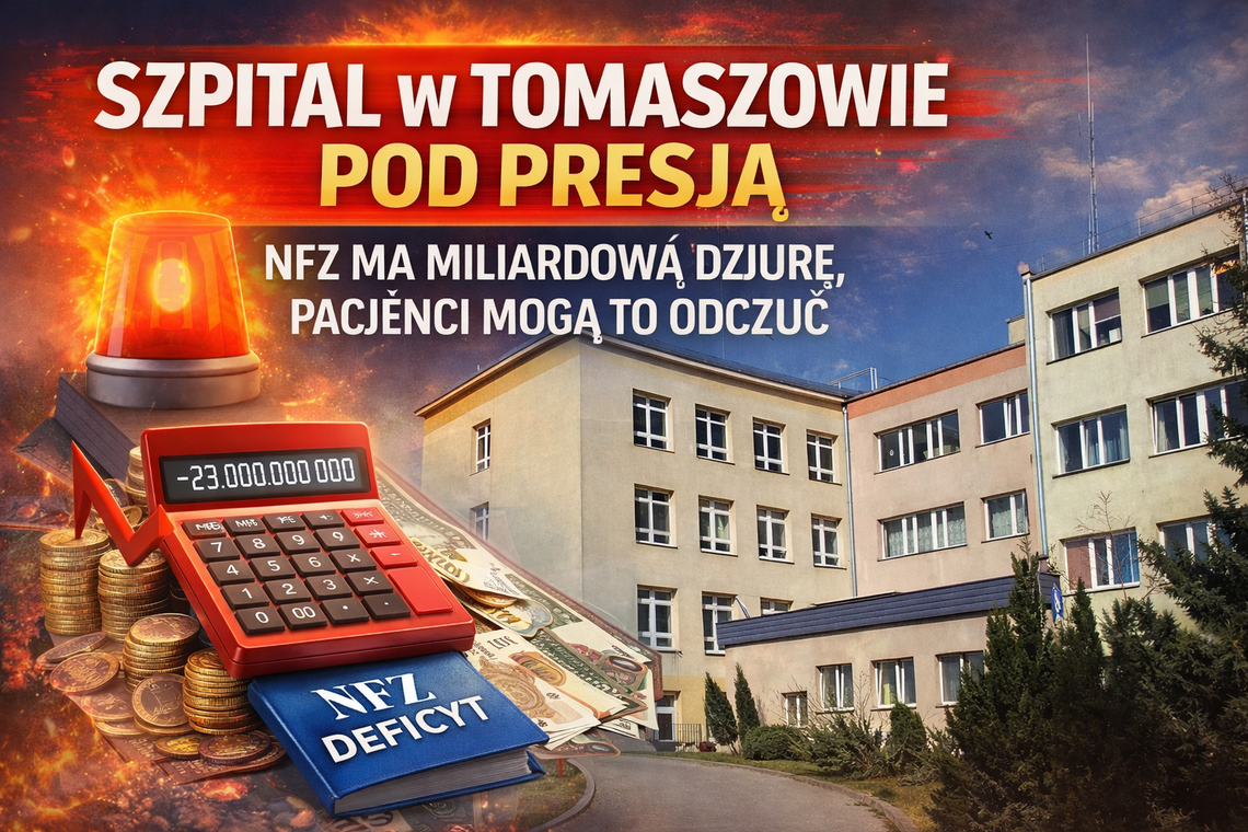Szpital w Tomaszowie pod presją. NFZ ma miliardową dziurę, pacjenci mogą to odczuć