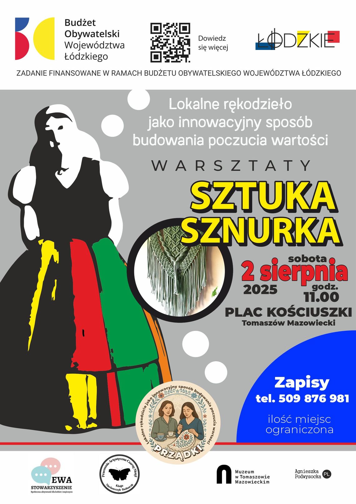 „Sztuka sznurka” już 2 sierpnia na Placu Kościuszki! Makrama, tradycja i kobieca moc twórcza „Sztuka sznurka” już 2 sierpnia na Placu Kościuszki! Makrama, tradycja i kobieca moc twórcza