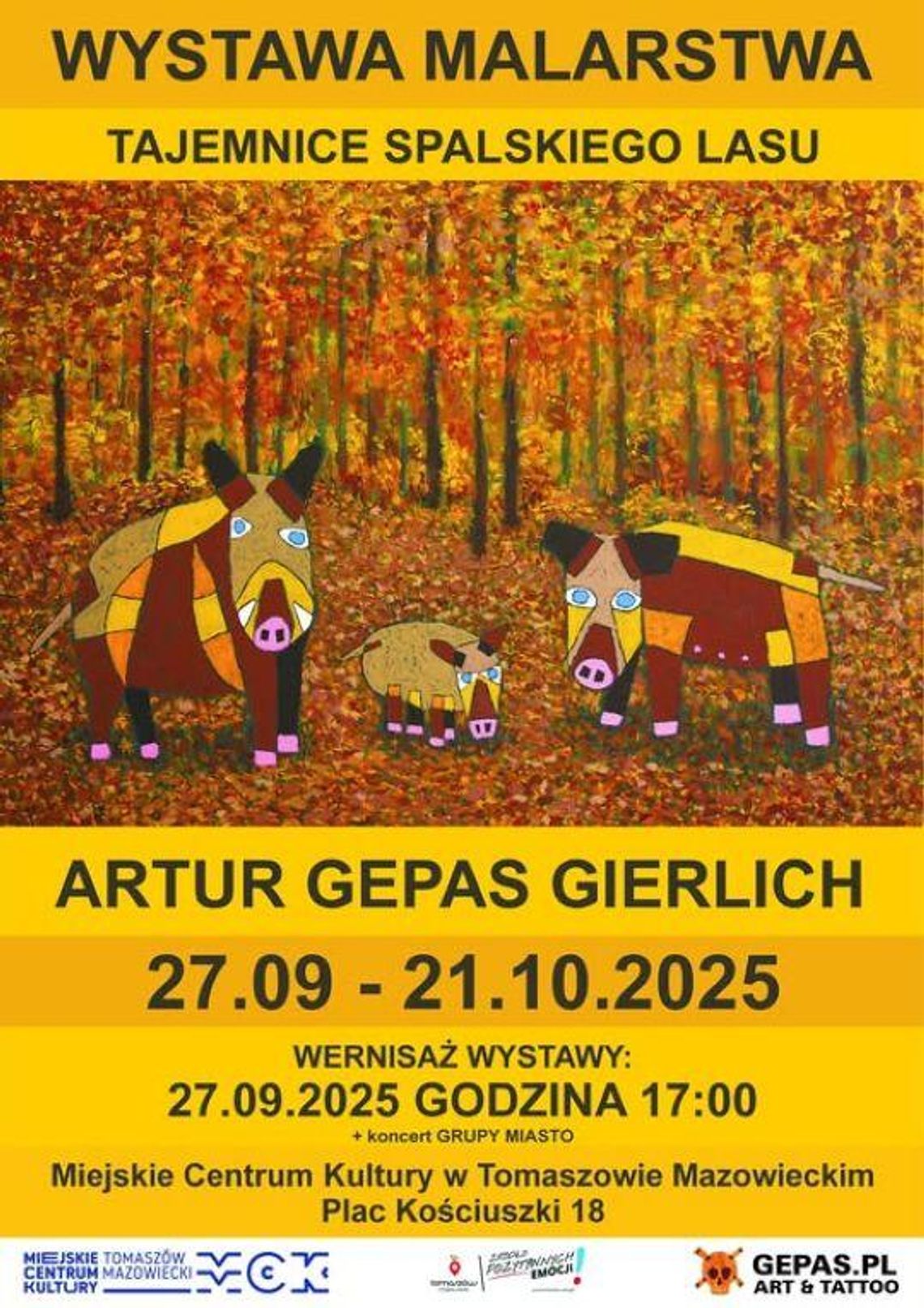 „Tajemnice Spalskiego Lasu” – wernisaż i koncert w MCK