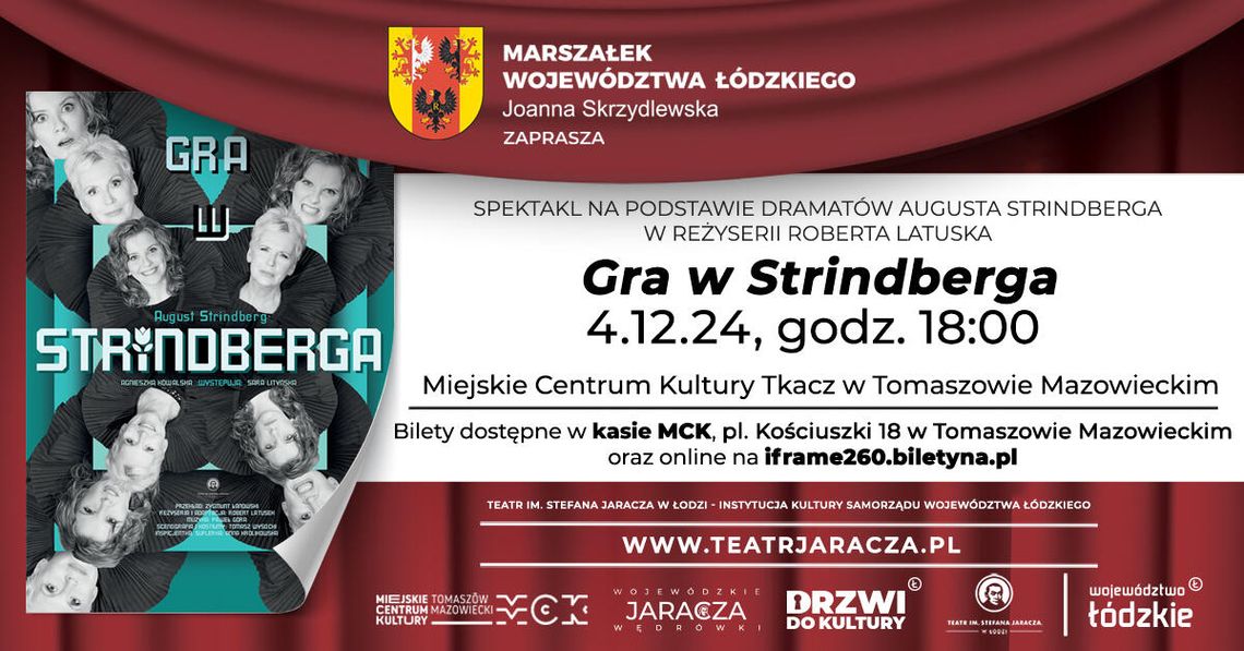 Teatr Jaracza z Łodzi przywędruje do Tomaszowa