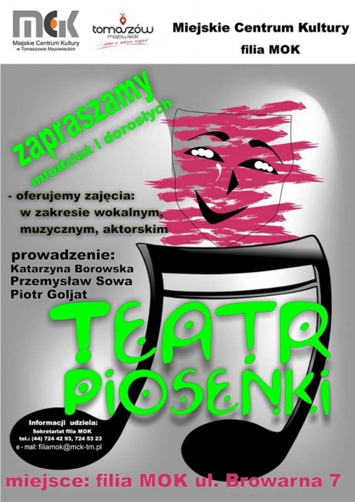 Teatr Piosenki zaprasza młodzież i dorosłych