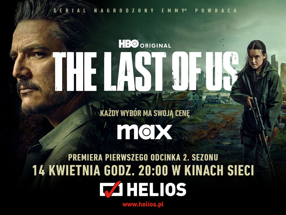 „The Last of Us” w kinach Helios!  rejestracja tylko do piątku do godz. 12:00!